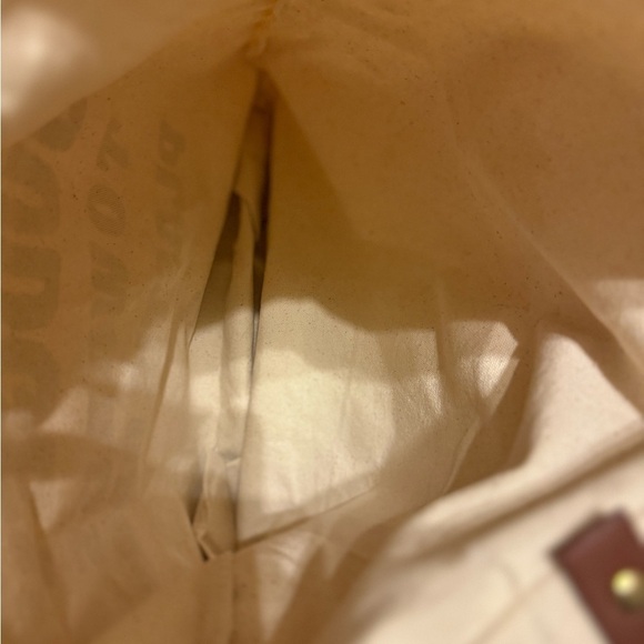 Funny saying canvas tote bag with leather straps | NWOT - Picture 3 of 4